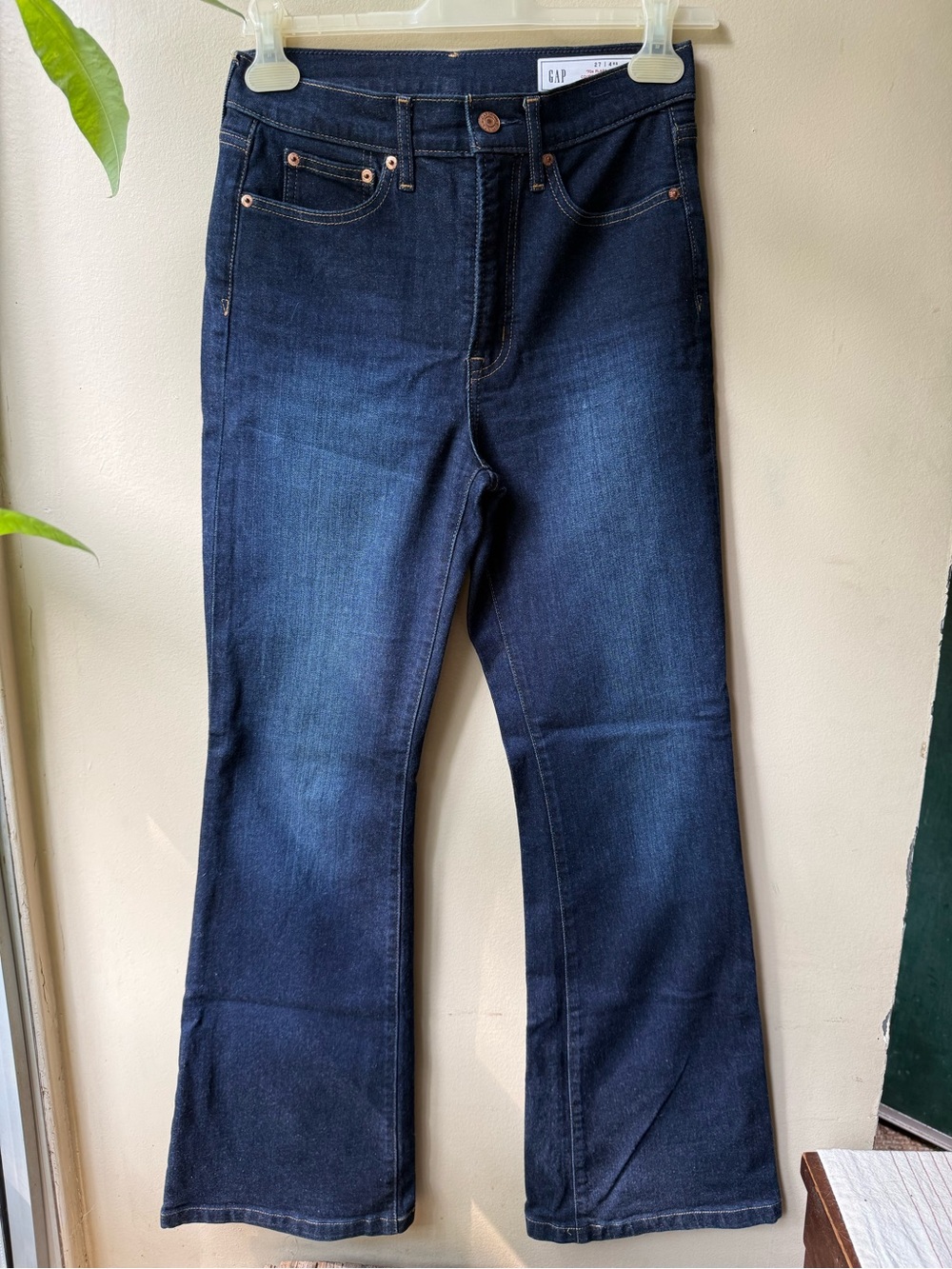 GAP Women's Dark Blue Wide Leg Jeans